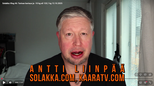 Solakka Vlog #6: 10 kiloa vähemmän kolmessa kuukaudessa – systeemi toimii ja seuraava etappi häämöttää